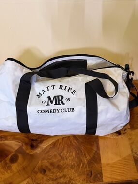 Matt Rife 1995 Comedy Club White Camo Overnight Duffle Gym Bag
